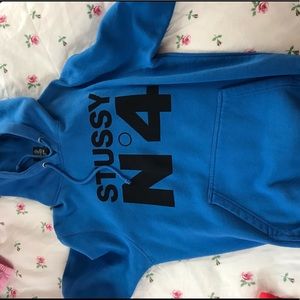 Blue Stussy hoodie